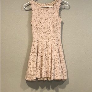 Pink floral dining dress